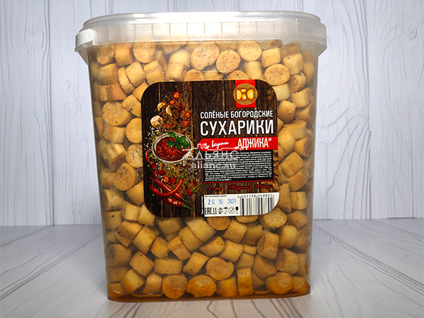 Сухарики с аджикой в Болшево