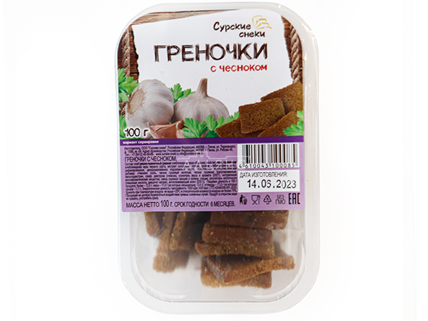 Сурские гренки с Чесноком (100 гр) в Болшево