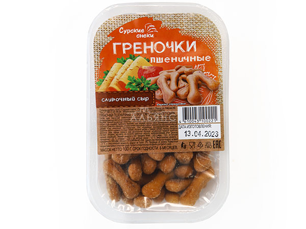 Сурские (ПШЕНИЧНЫЕ) Сливочный сыр (100 гр) в Болшево