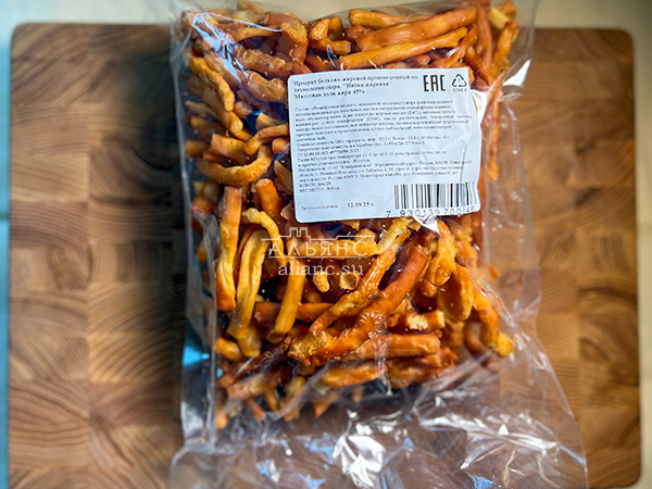 Нитка ЖАРЕНАЯ  Oktobersnack1 кг (сырный продукт) в Болшево