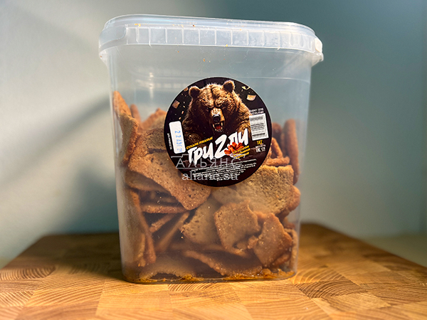 Ведро Ржаные гренки со вкусом Крылышки Барбекю (1 кг) в Болшево