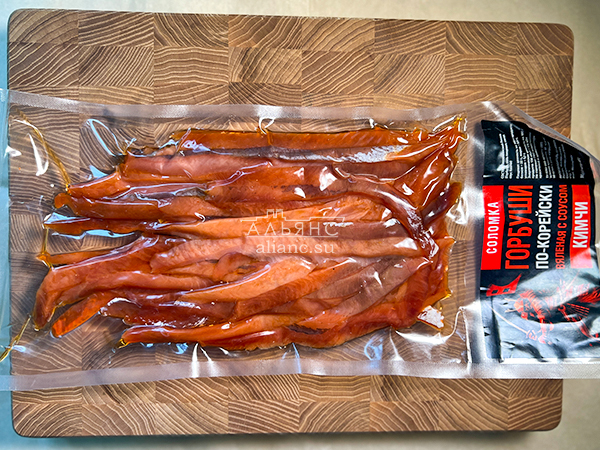 Горбуша соломка по-корейски в Болшево