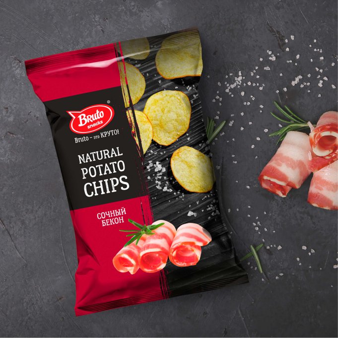 Картофель «Бруто» со вкусом бекона 130 гр. в Болшево