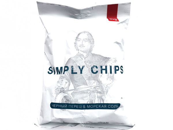 Картофельные чипсы "Simple chips" Морская соль и черный перец 80 гр. в Болшево